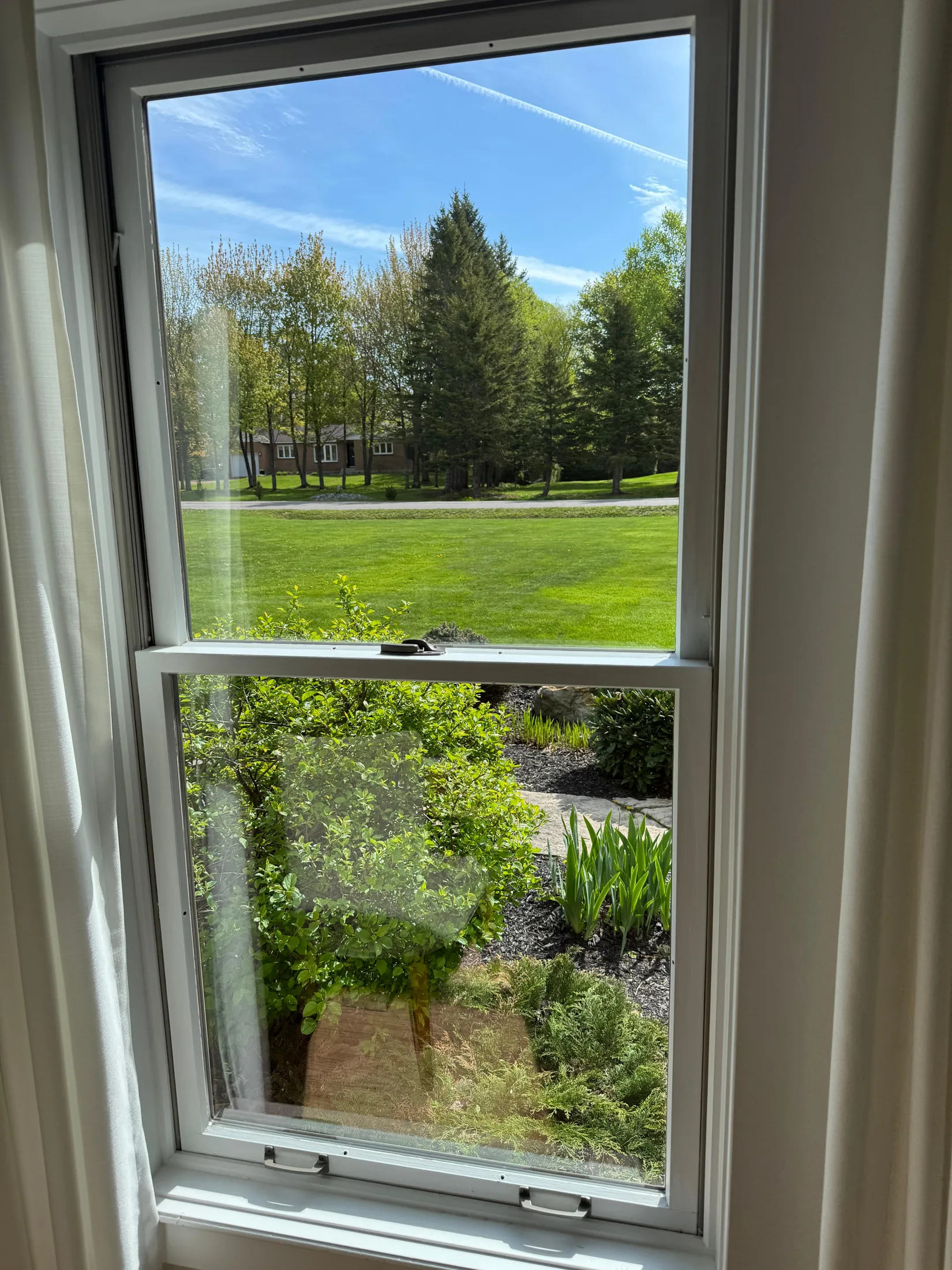 Residential window cleaned by Imperial Cleaning